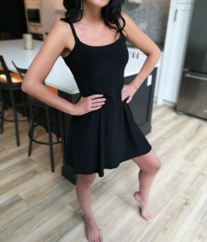 Black casual sundress.