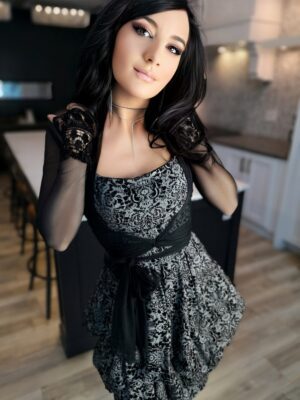 Gorgeous gray bubble dress.