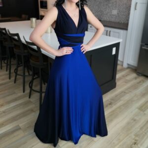 Blue and black ombre maxi dress.