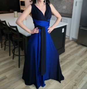 Blue and black ombre maxi dress.