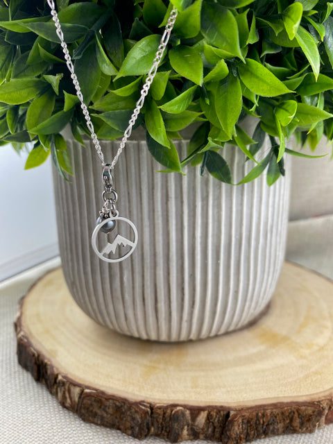 Silver slip on this charming pendant.