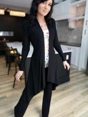 Long sleeve bamboo cardigan.