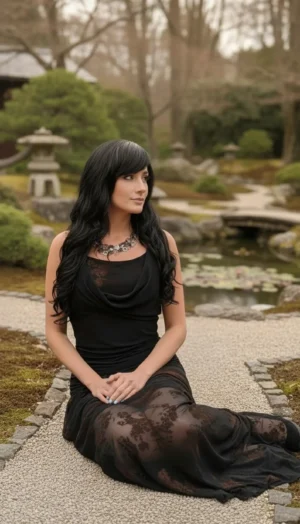 3 peice set. Crop top, maxi skirt with brown velvet stencil and cowl neck top that goes on top.